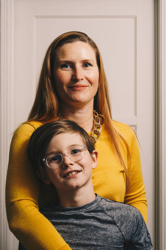 mother and son embracing mothers day