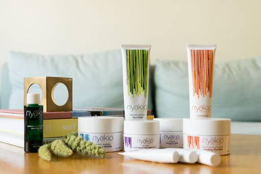 nyakio skincare on table