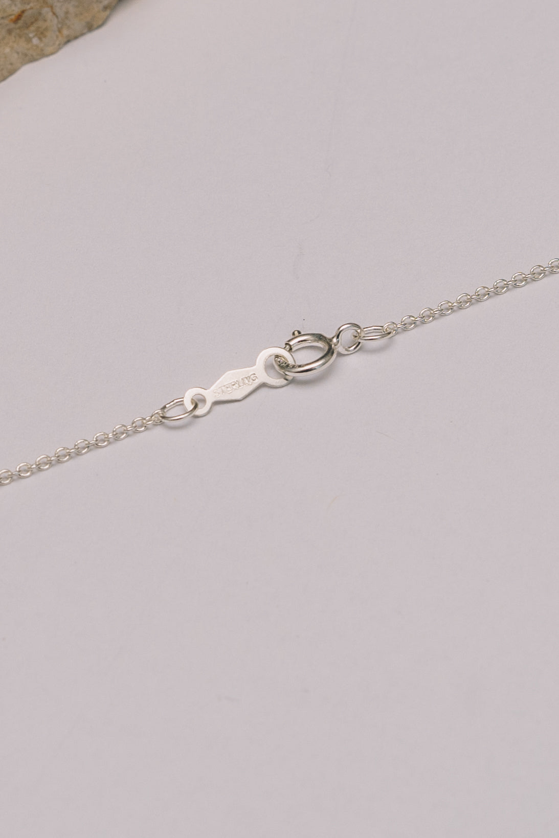 Petite Mama Script Necklace | .925 Silver and 14K Gold