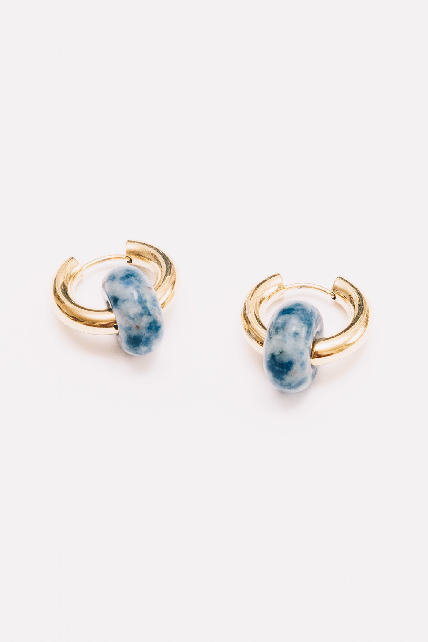 Mix & Match Hoop Earrings | Semi-Precious Charms, Endless Style | 18K gold Plating