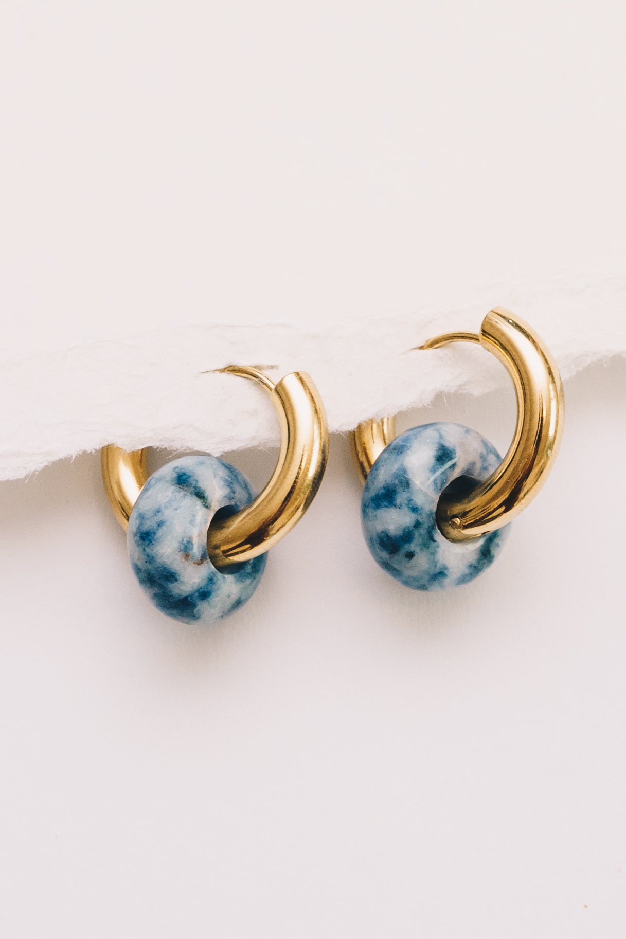 Mix & Match Hoop Earrings | Semi-Precious Charms, Endless Style | 18K gold Plating
