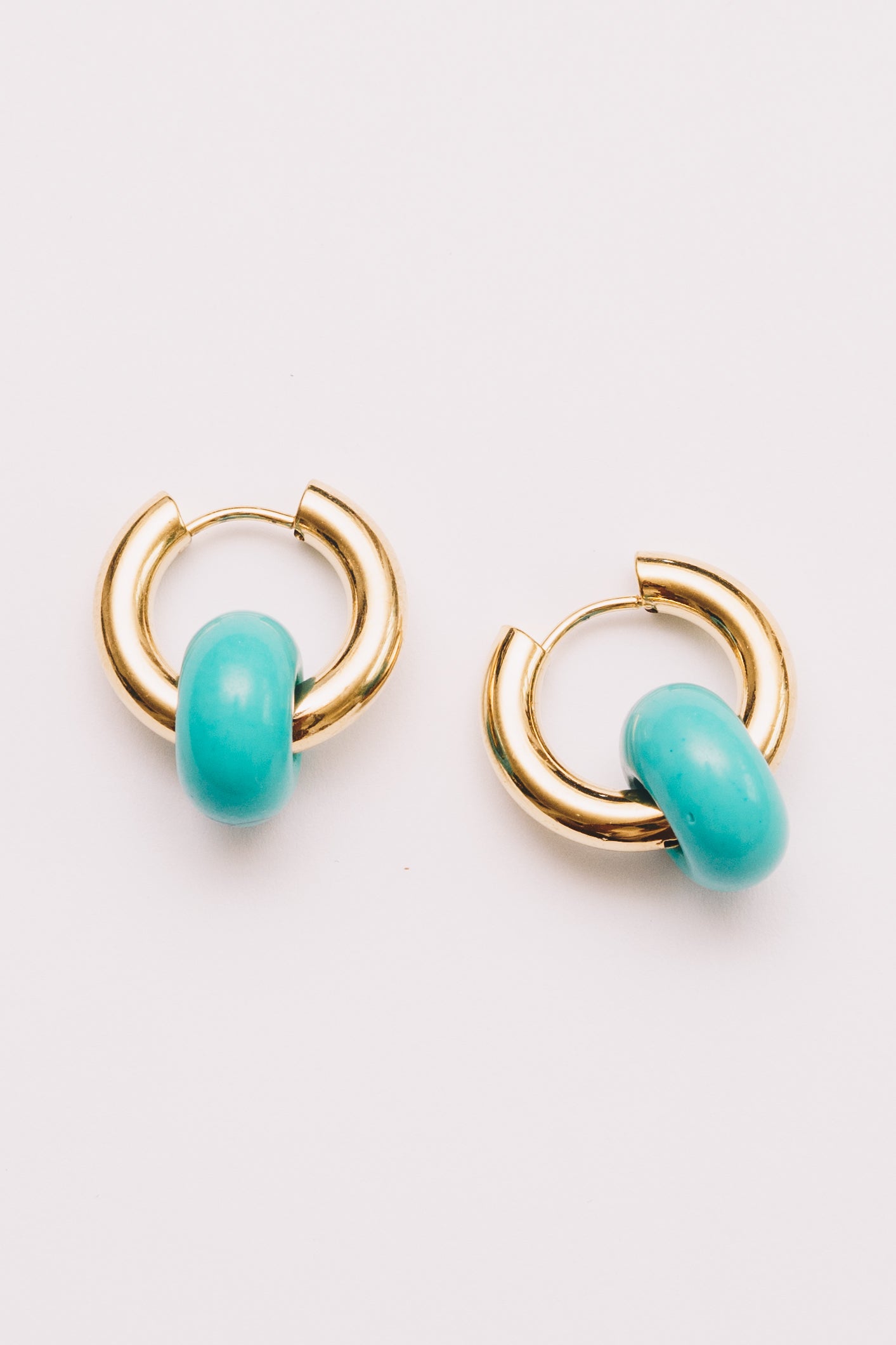 Mix & Match Hoop Earrings | Semi-Precious Charms, Endless Style | 18K gold Plating