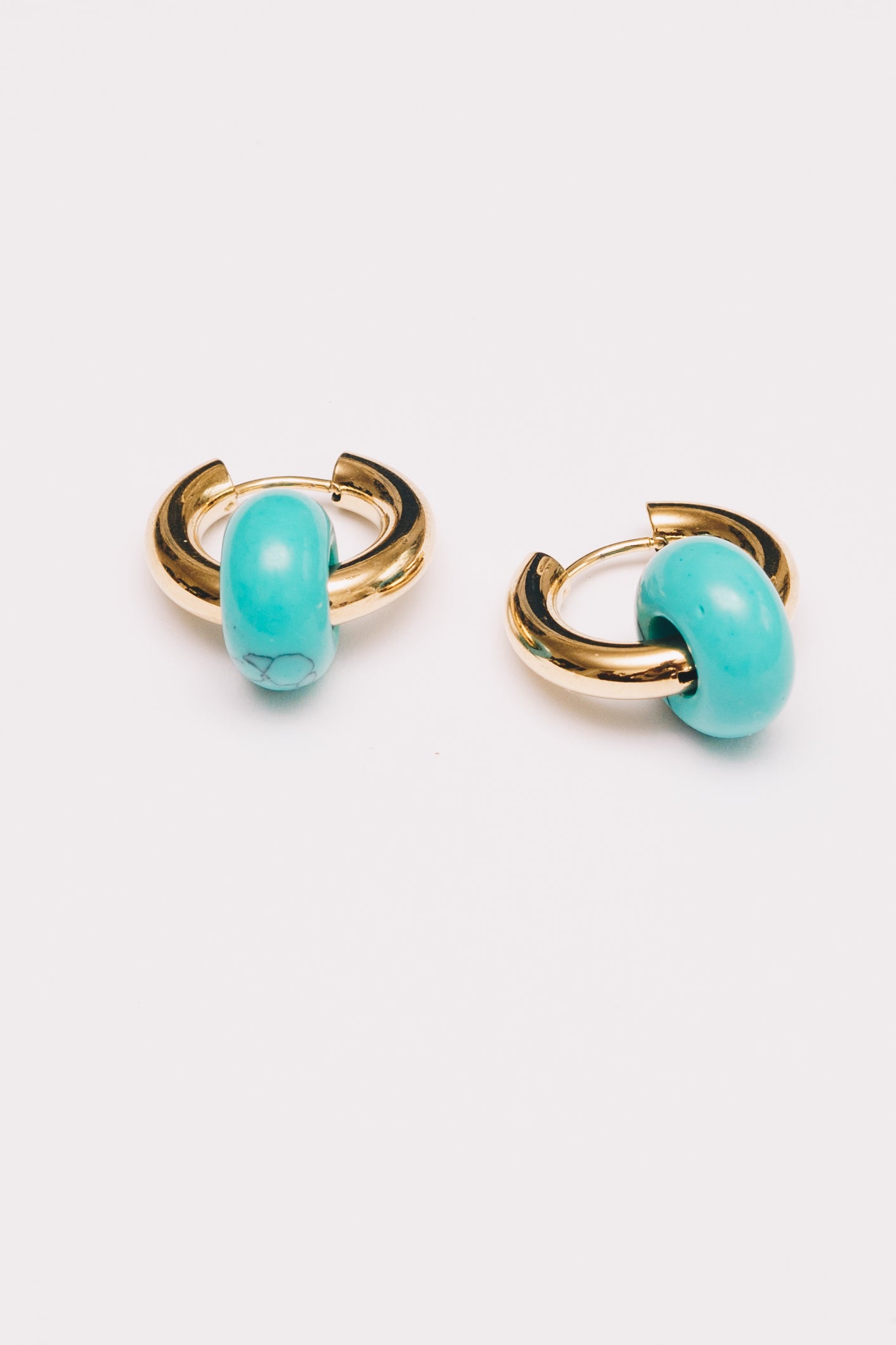 Mix & Match Hoop Earrings | Semi-Precious Charms, Endless Style | 18K gold Plating