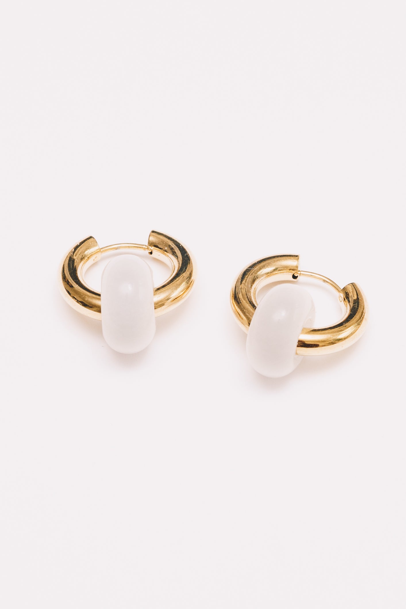 Mix & Match Hoop Earrings | Semi-Precious Charms, Endless Style | 18K gold Plating