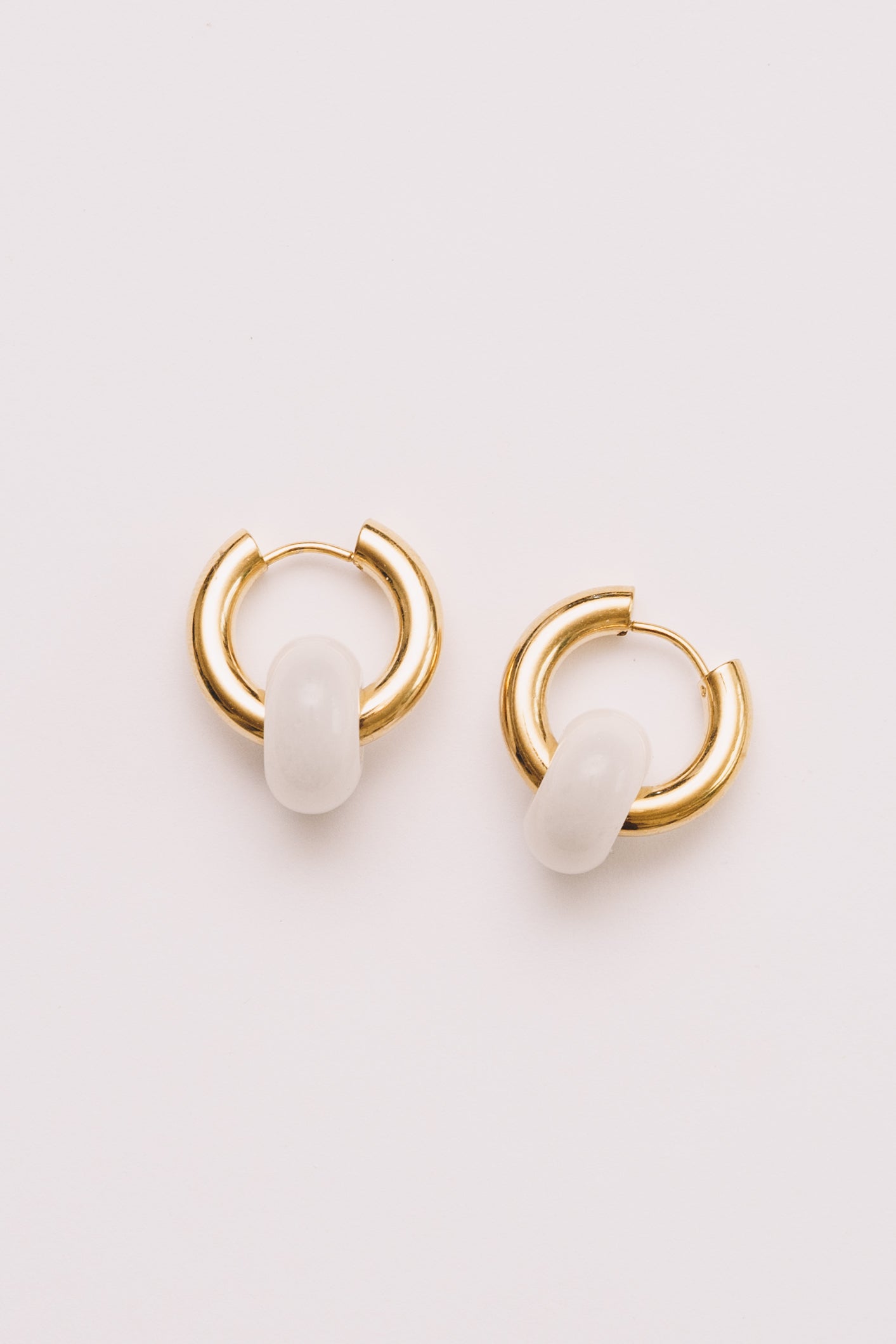 Mix & Match Hoop Earrings | Semi-Precious Charms, Endless Style | 18K gold Plating