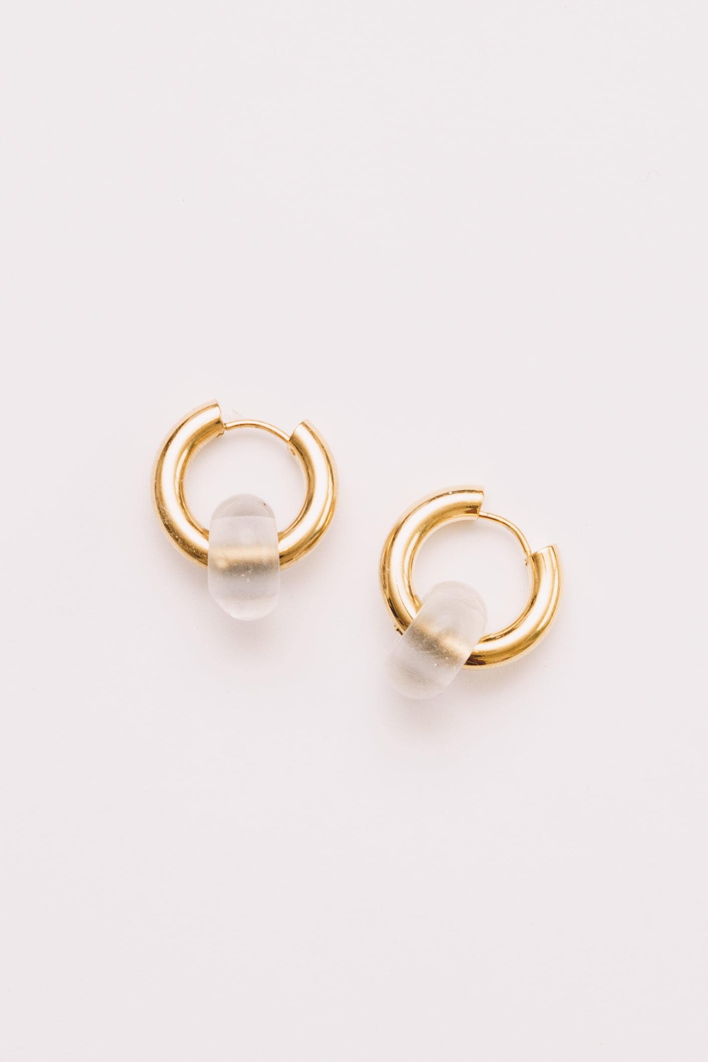 Mix & Match Hoop Earrings | Semi-Precious Charms, Endless Style | 18K gold Plating