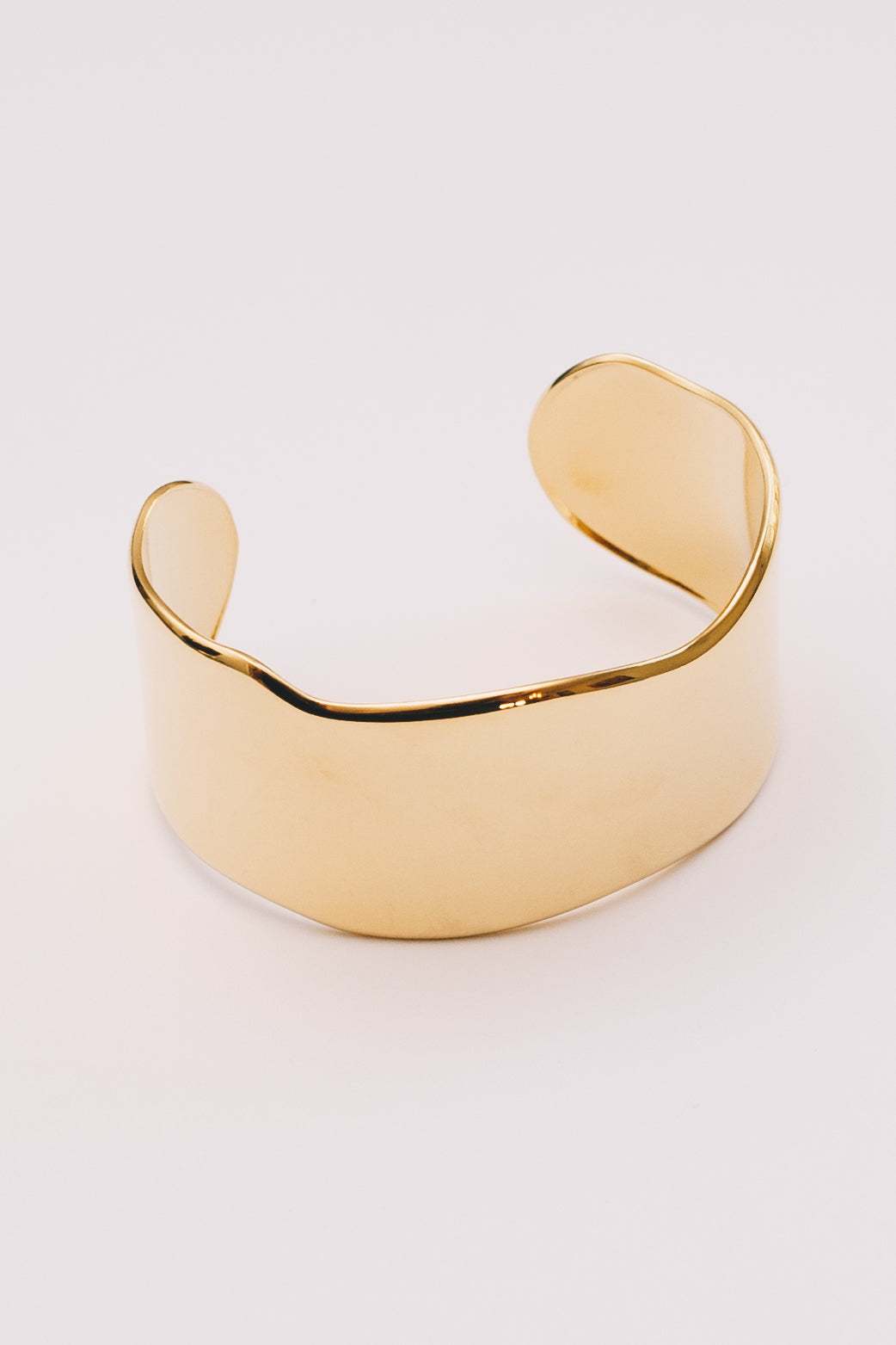 Mirage Wide Cuff Bracelet | Gold Plated & Stainless Steel | Janna Conner