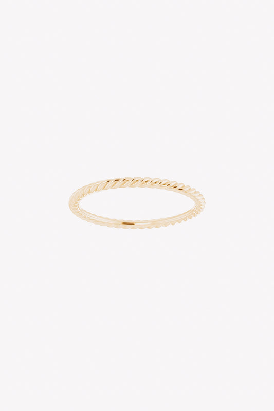 1.5 mm Skinny Rope Band | 14K Gold