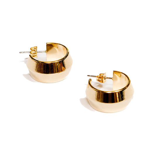 medium gold hoop earrings