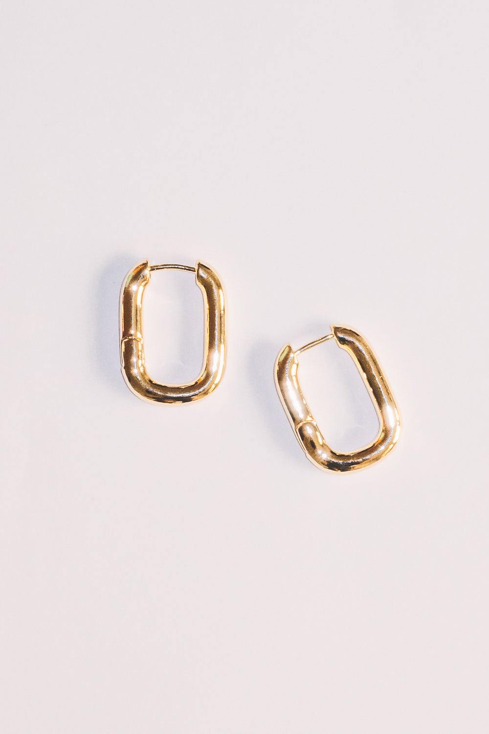 gold huggie hoop earrings