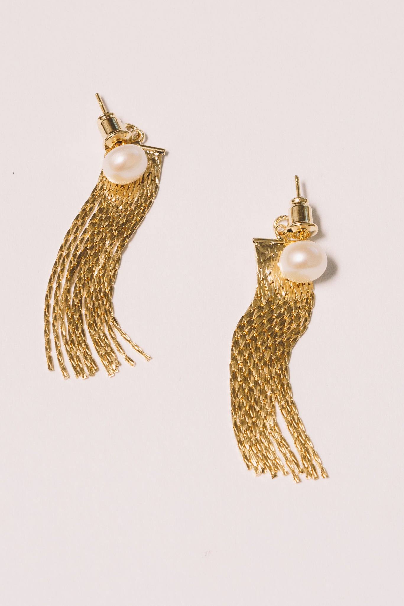 pearl tassel ear jackets closeup