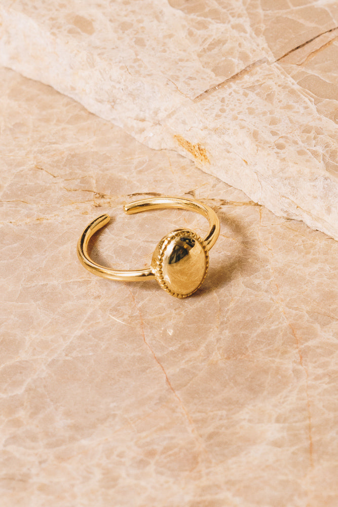 gold signet ring adjustable