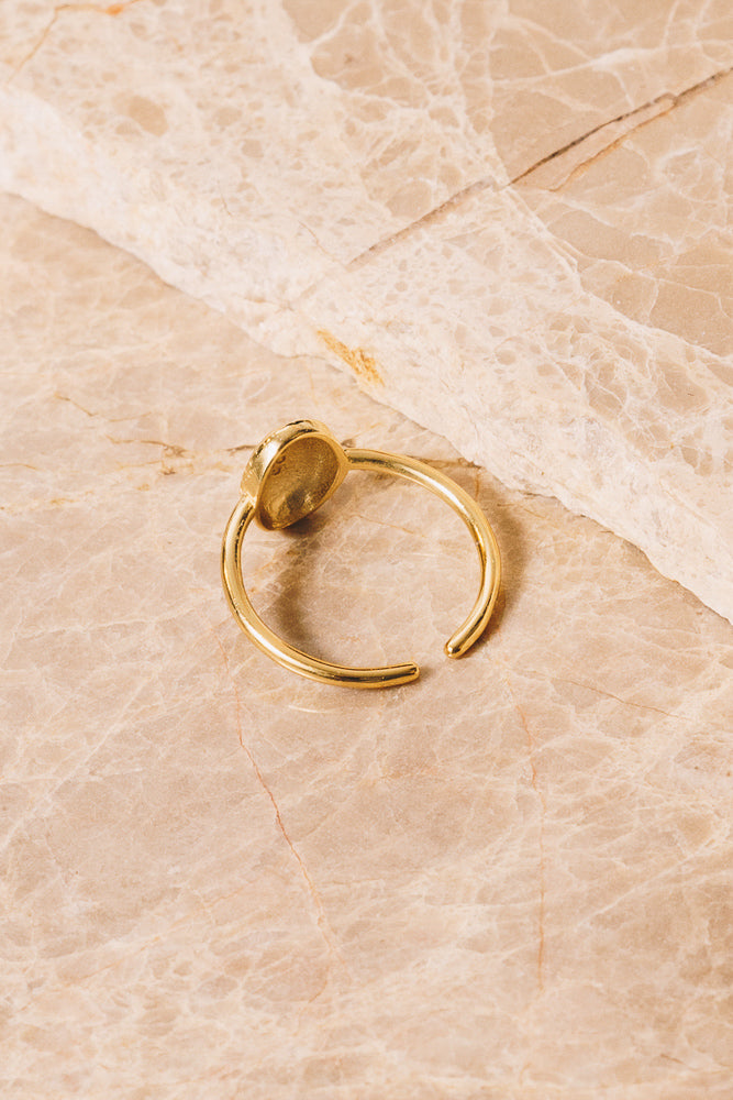 gold signet ring adjustable