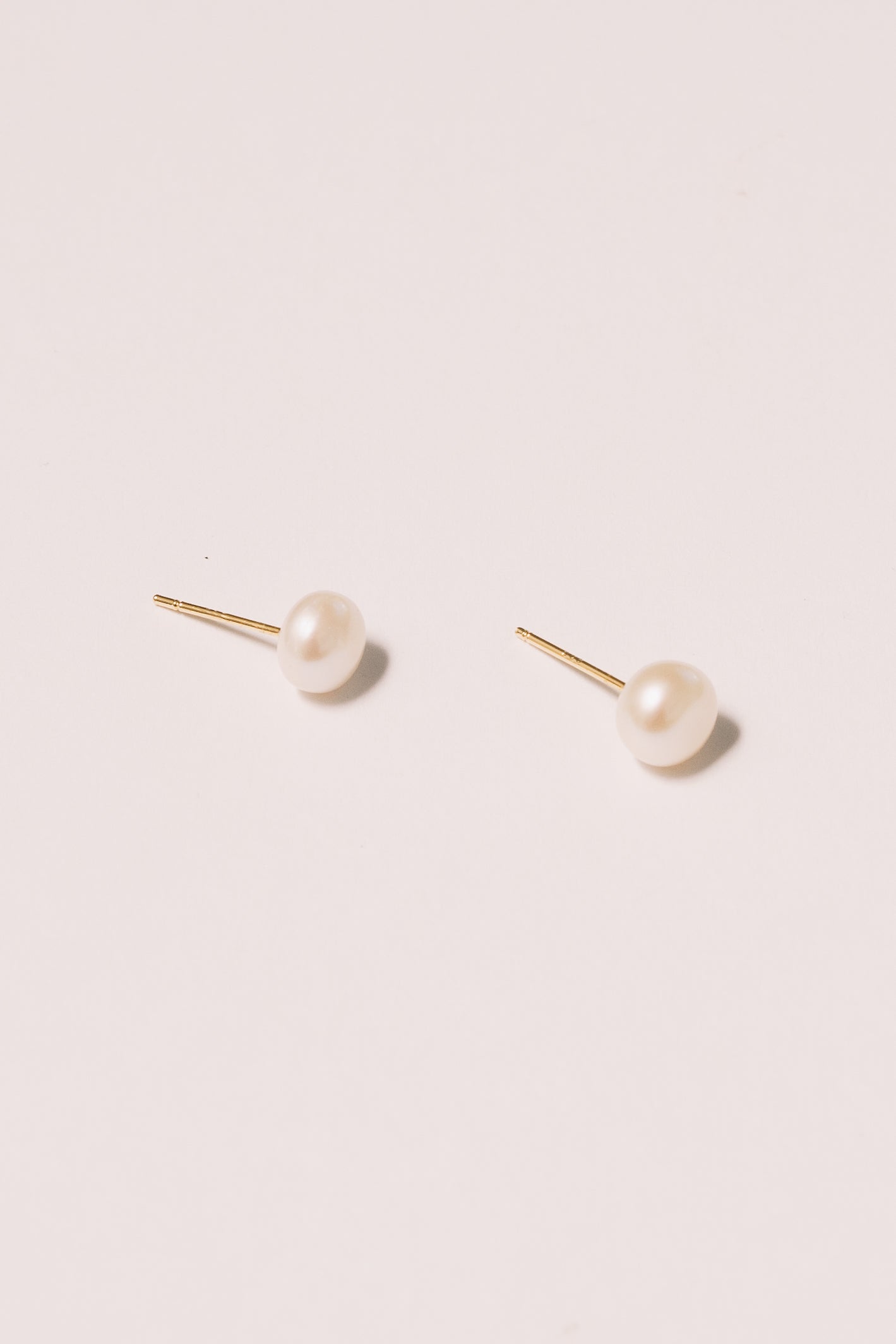 pearl stud earrings