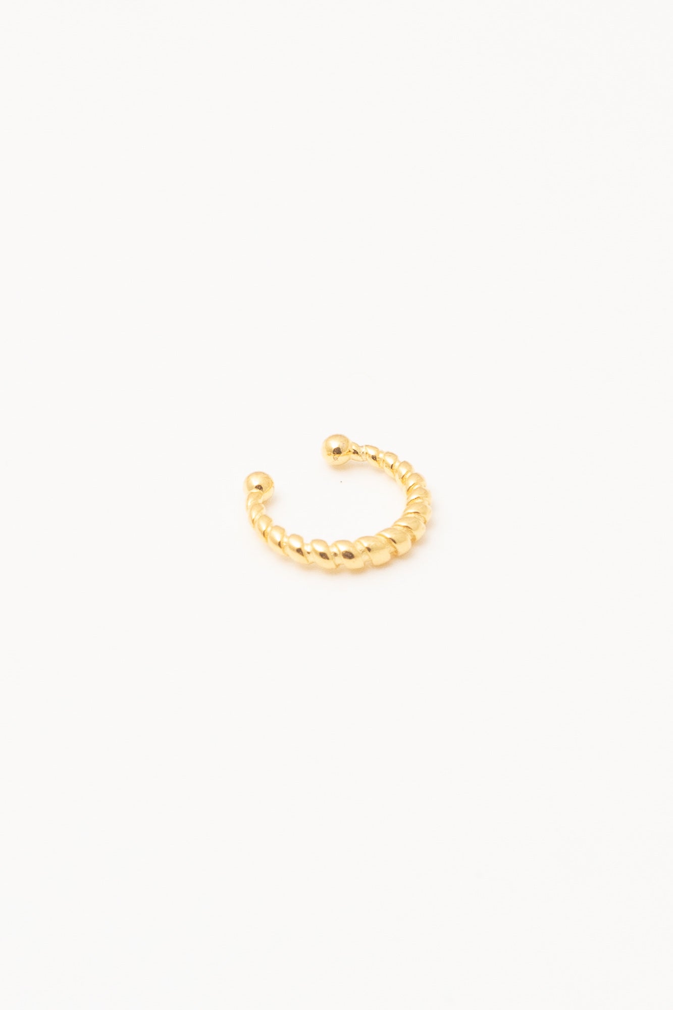 gold rope pattern ear cuff