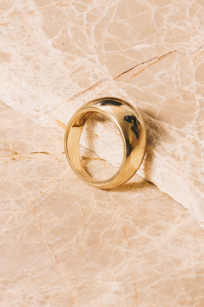 gold dome ring