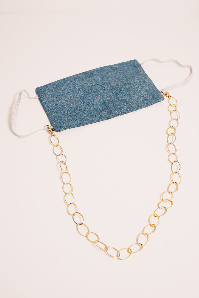 mask chain necklace with mask