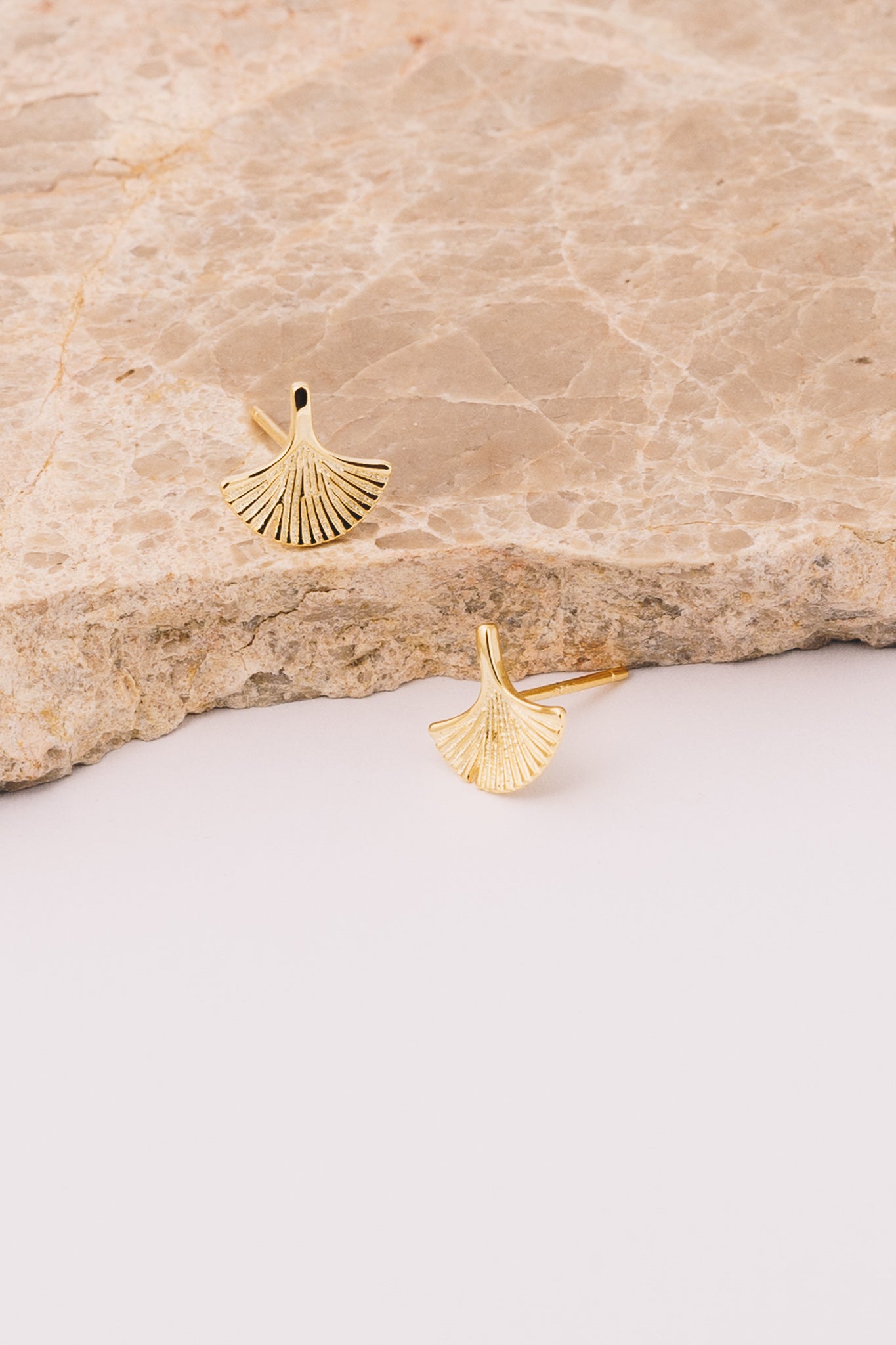 gingko leaf earrings