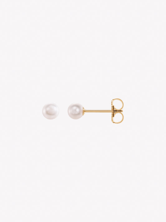 Akoya Pearl Earring Studs | 14K Gold