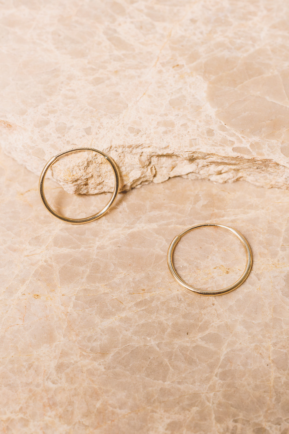 14k solid gold hoop earrings