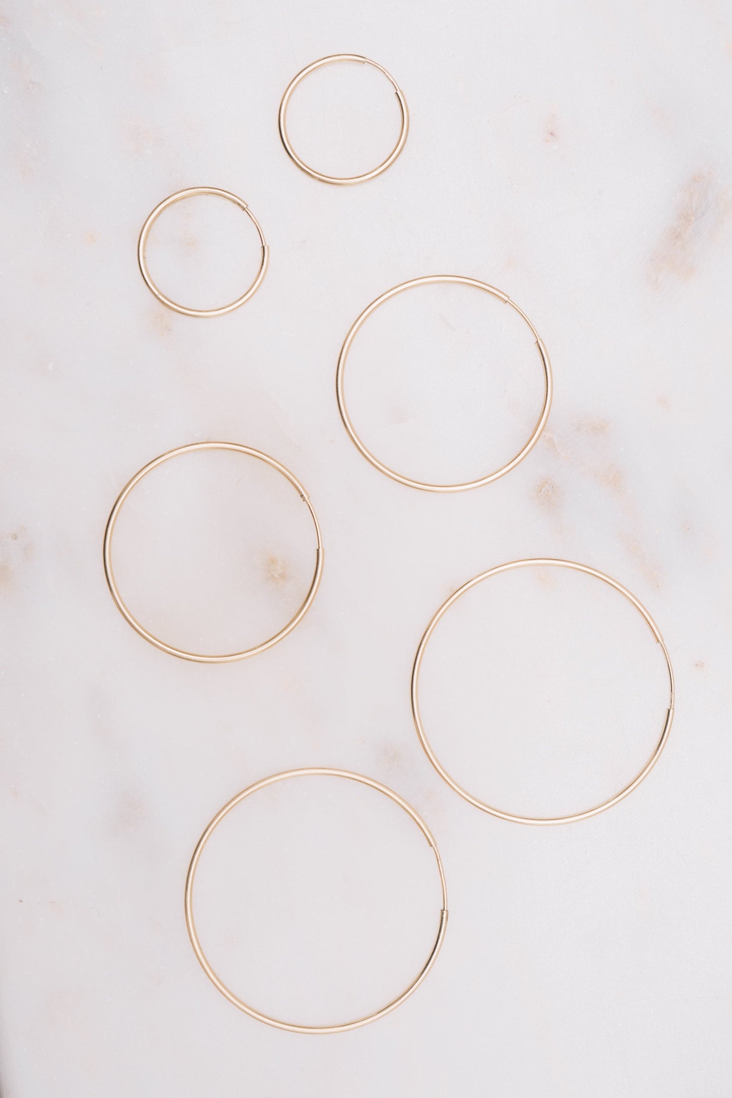 Endless Hoop Earrings | 14k Gold-Filled and .925 Silver