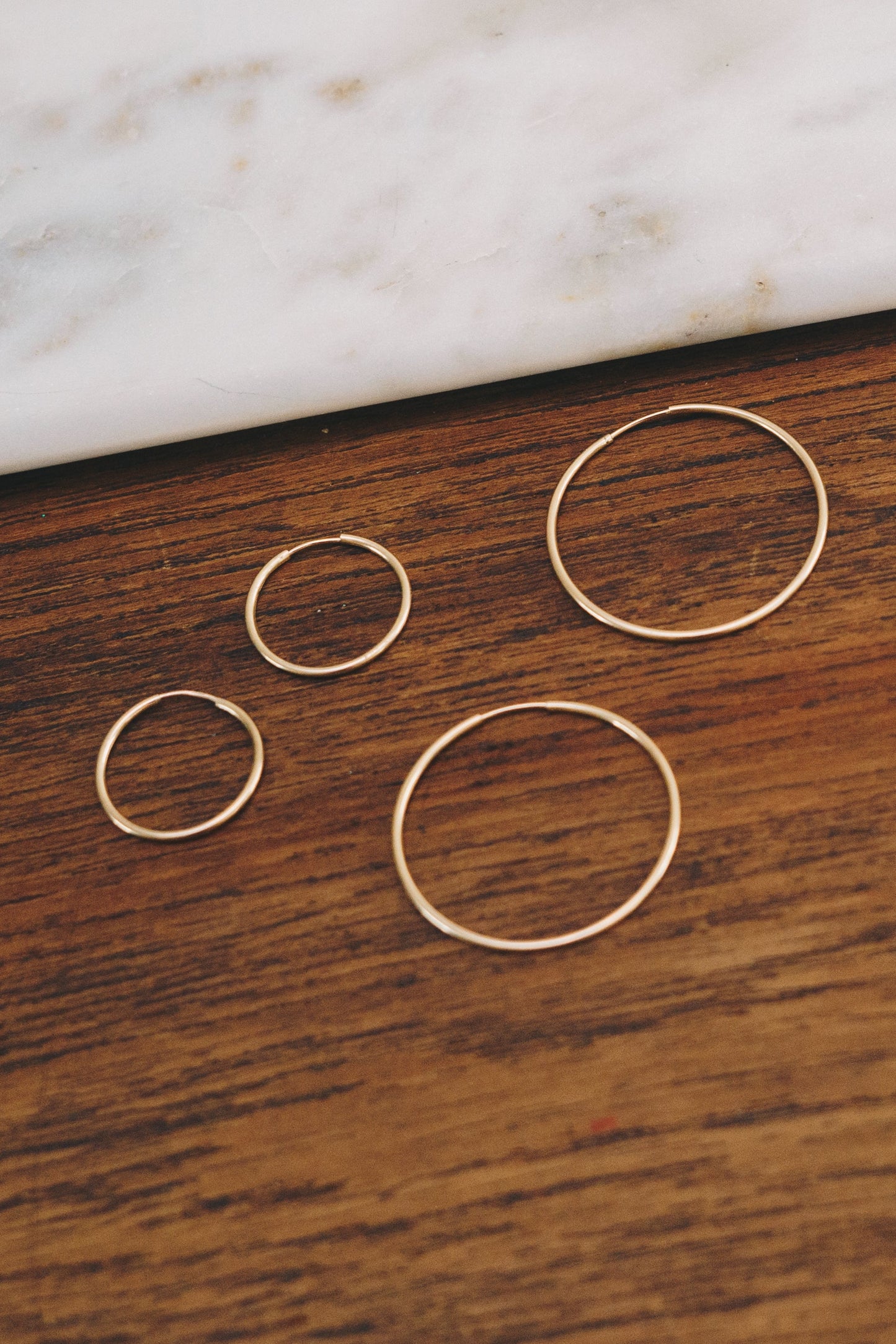 Endless Hoop Earrings | 14k Gold-Filled and .925 Silver