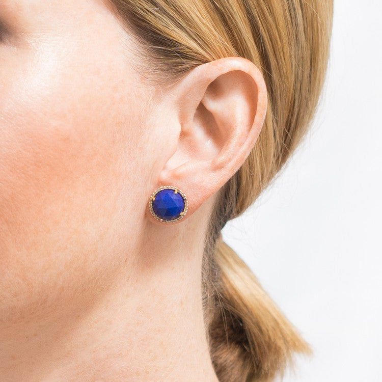 Lapis Earrings | 14K Gold