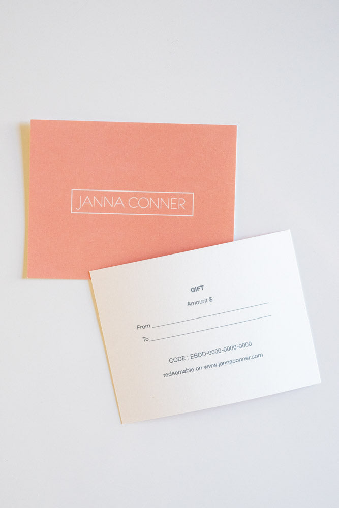Gift Card | Janna Conner |