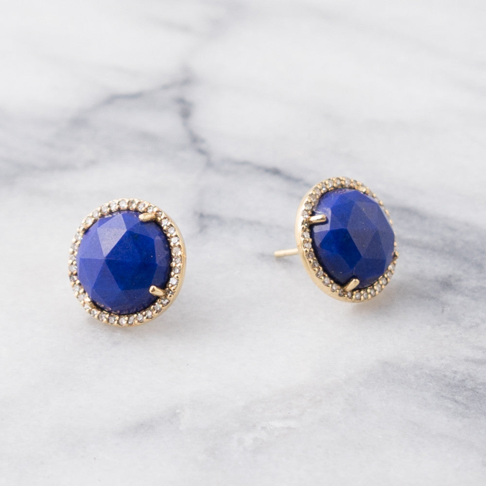 Lapis Earrings | 14K Gold