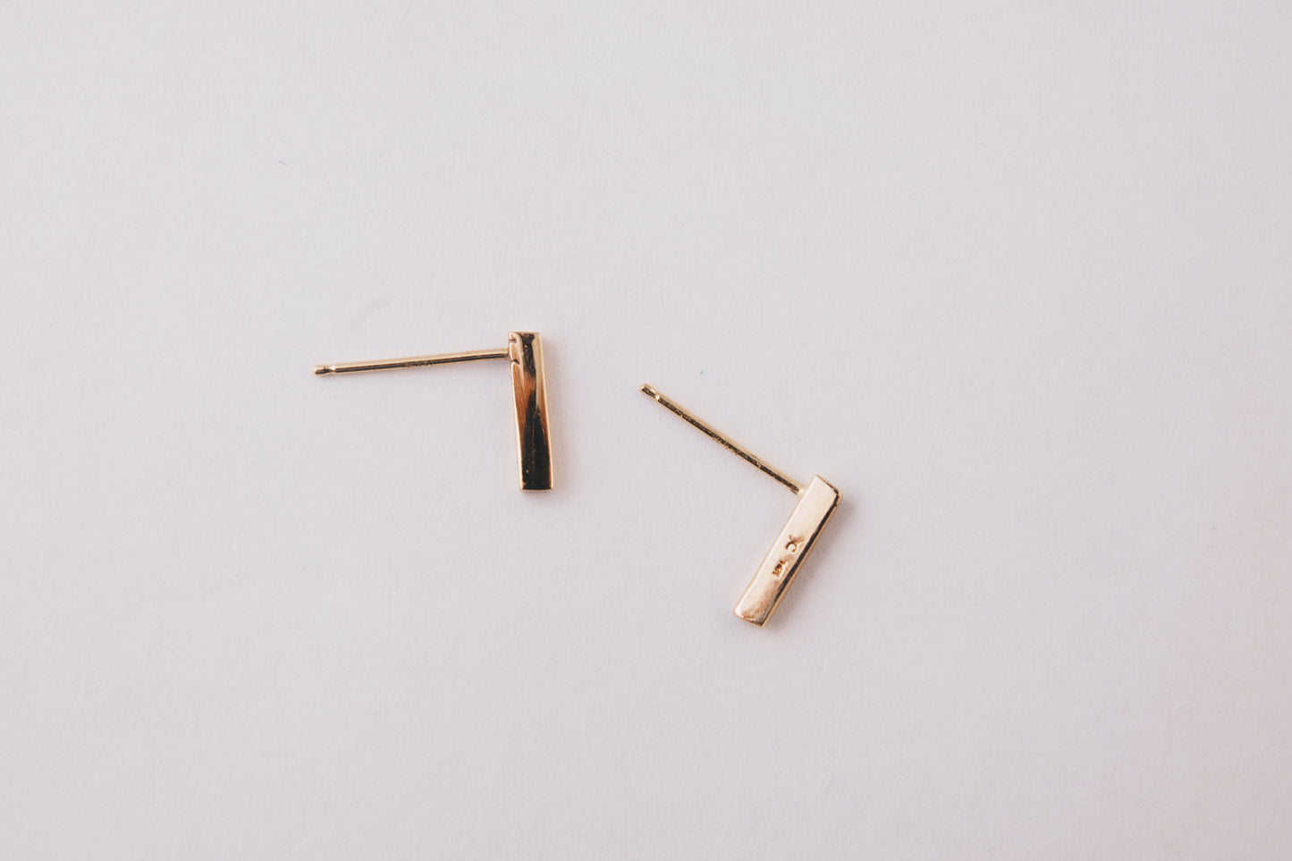 Bar Earrings | 14K Gold