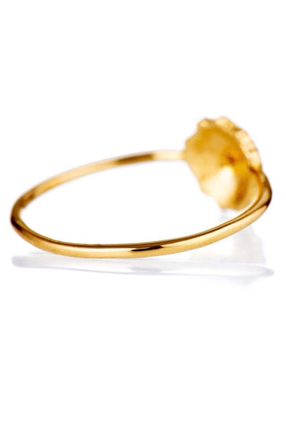 Petite Starburst Ring | 14K Gold | Diamond
