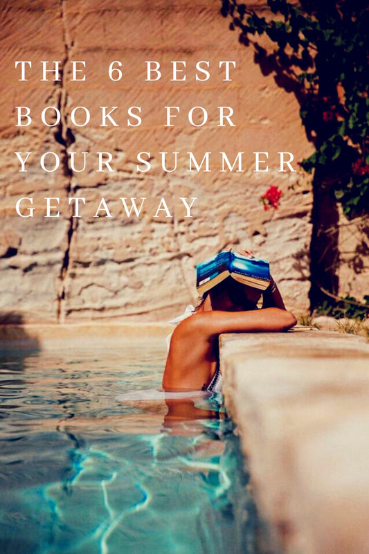 6 best books for summer reads girl with book on her head in pool