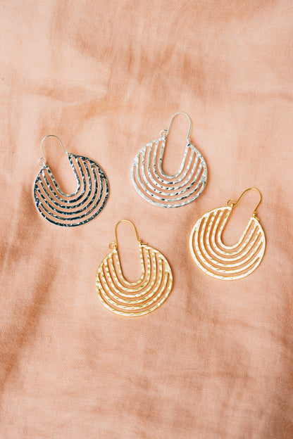 Anjuli Hoop Earrings | 18K Yellow Gold Plating