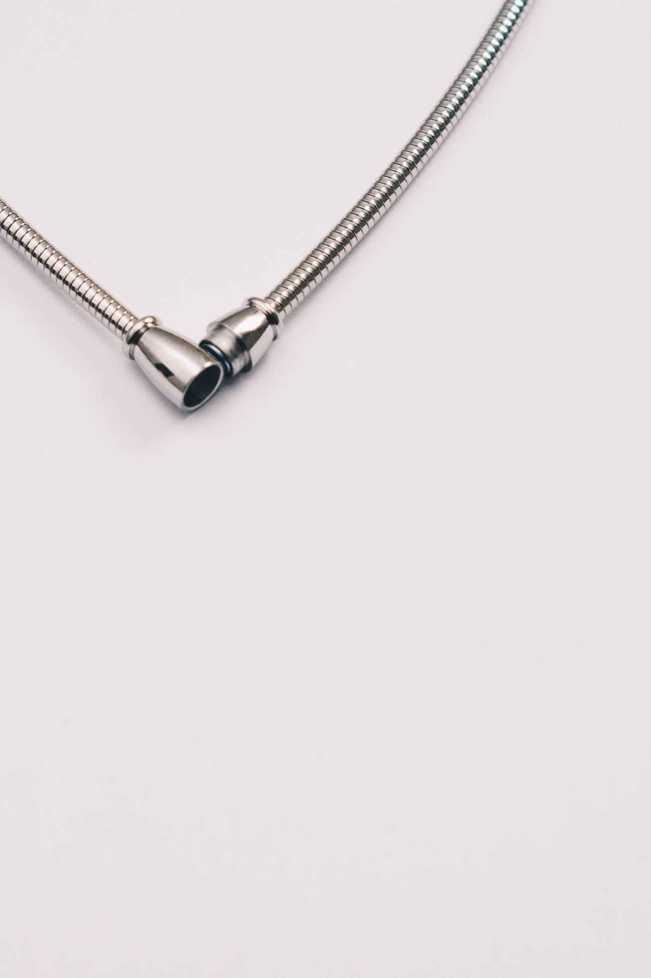 Lune Crescent Necklace | 3mm Coil Chain | Gold & Steel | Janna Conner