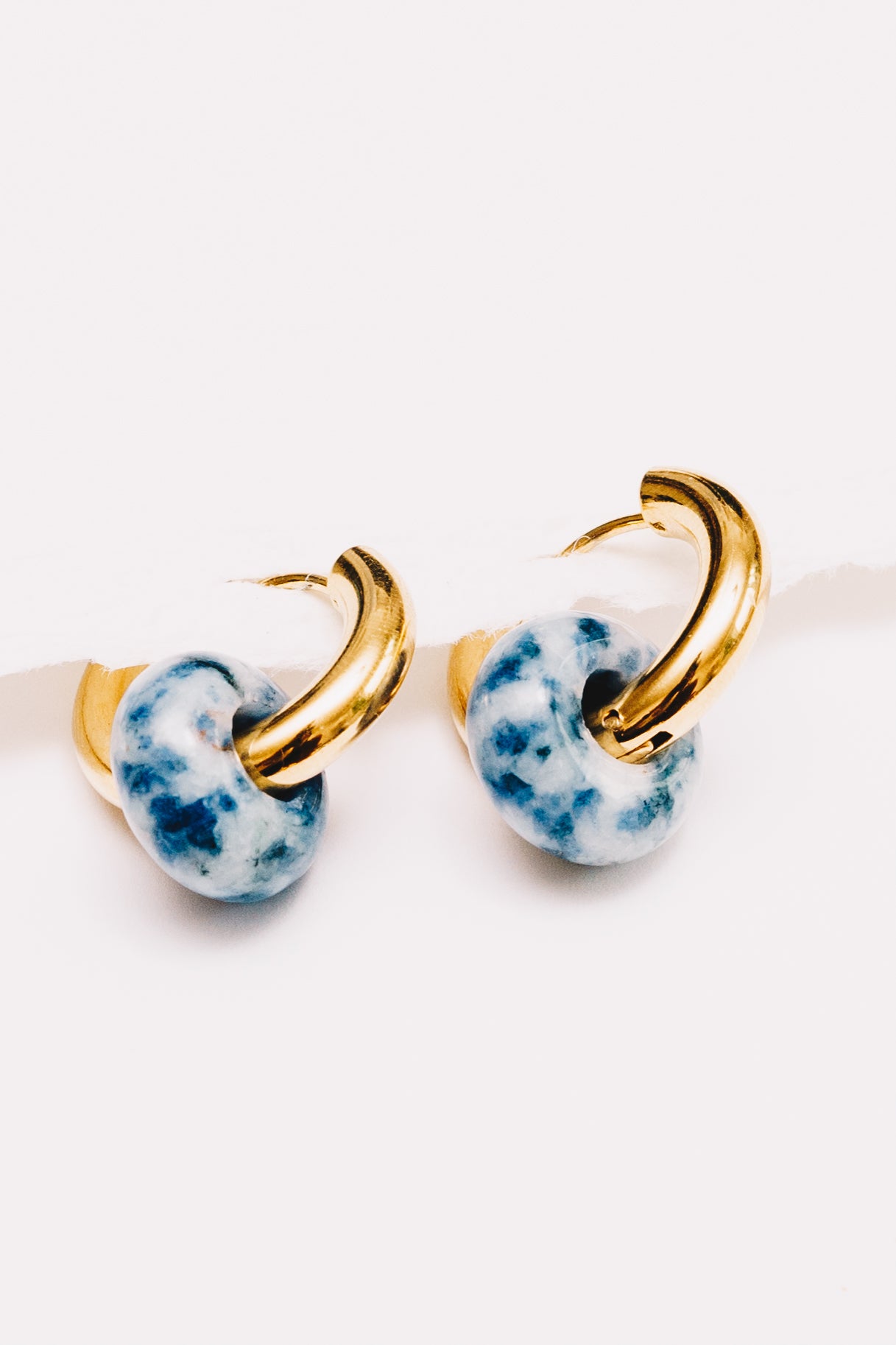 Mix & Match Hoop Earrings | Semi-Precious Charms,  Endless Style | 18K gold Plating