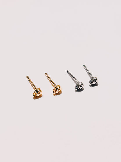 Squelette Tiny Studs | 18k Gold Plating over .925 Silver