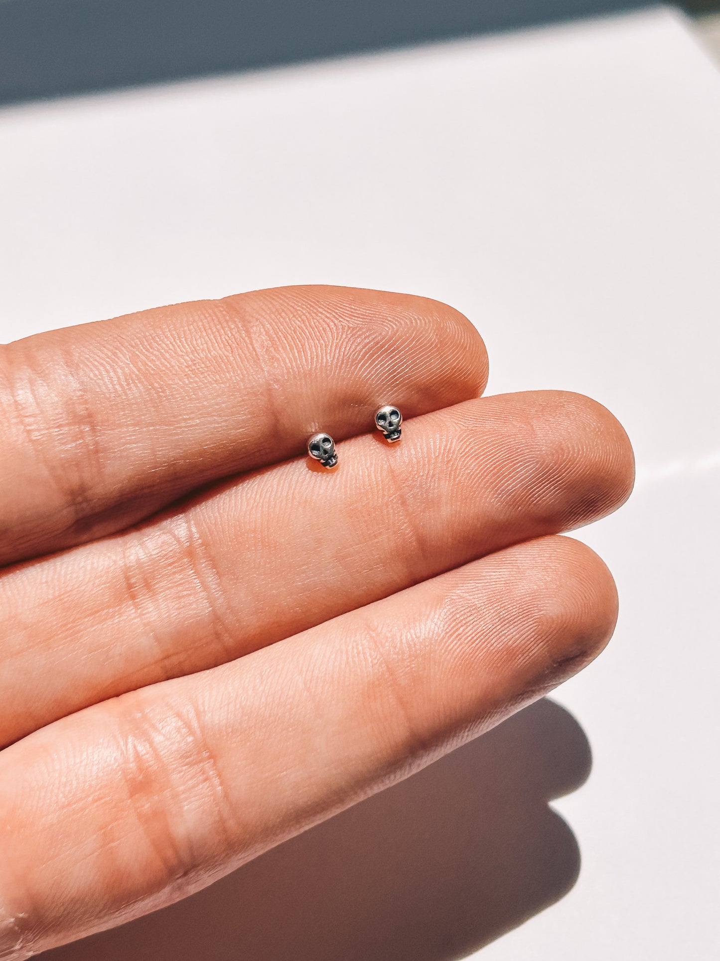 Squelette Tiny Studs | 18k Gold Plating over .925 Silver