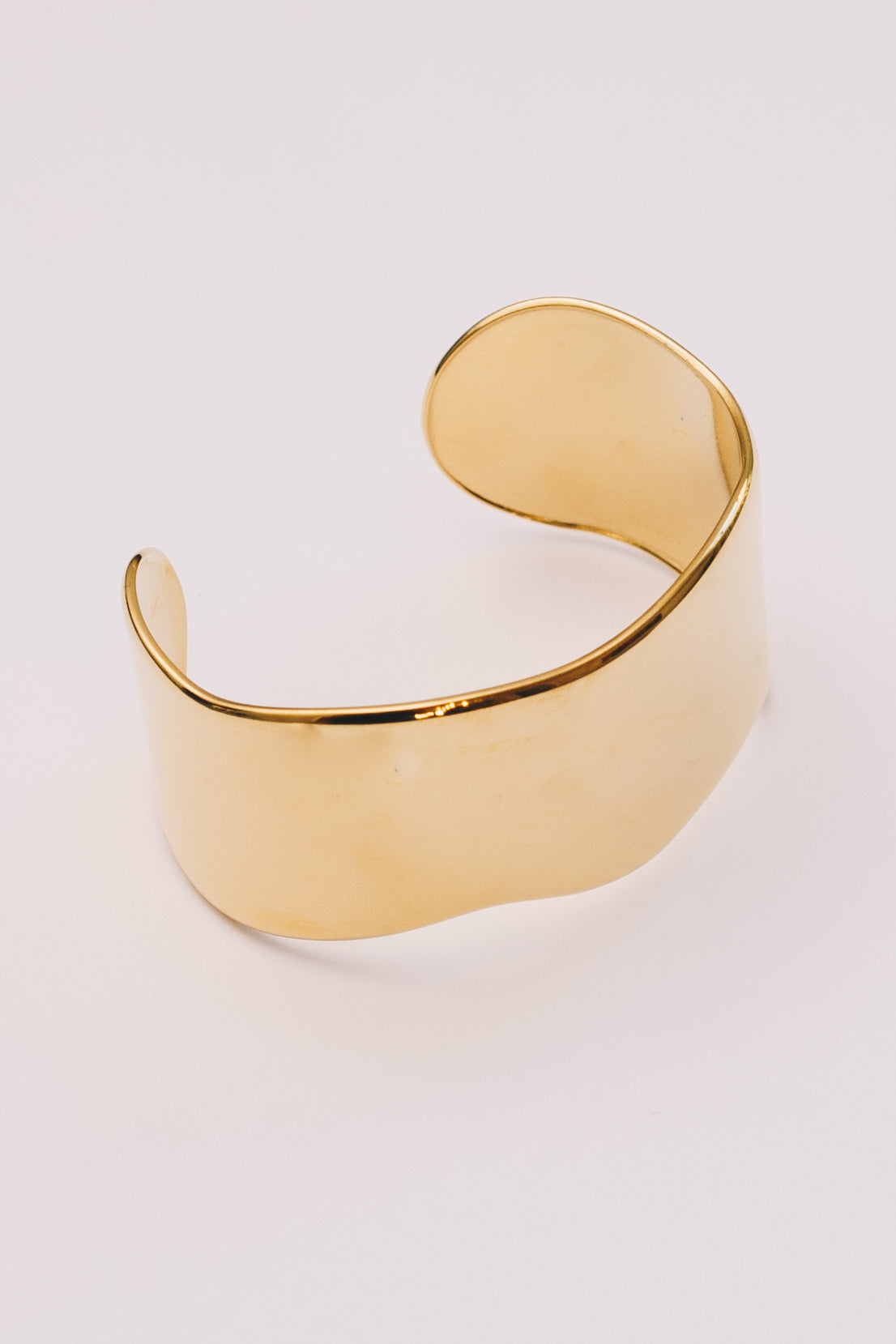 Mirage Wide Cuff Bracelet | Gold Plated & Stainless Steel | Janna Conner