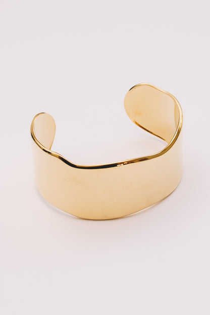 Mirage Wide Cuff Bracelet | Gold Plated & Stainless Steel | Janna Conner