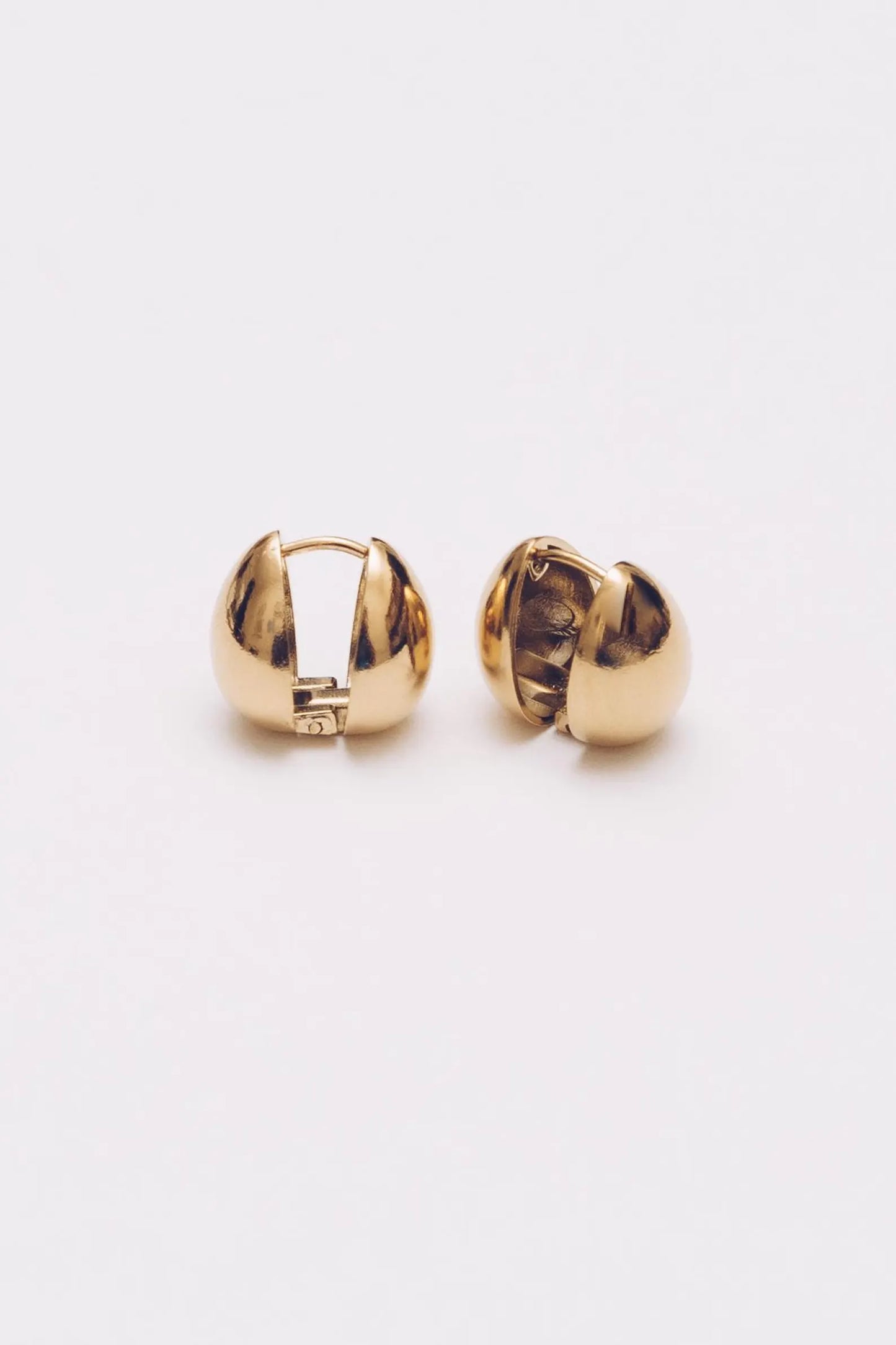 Teardrop Earrings | 15mm Gold Plated Huggies
