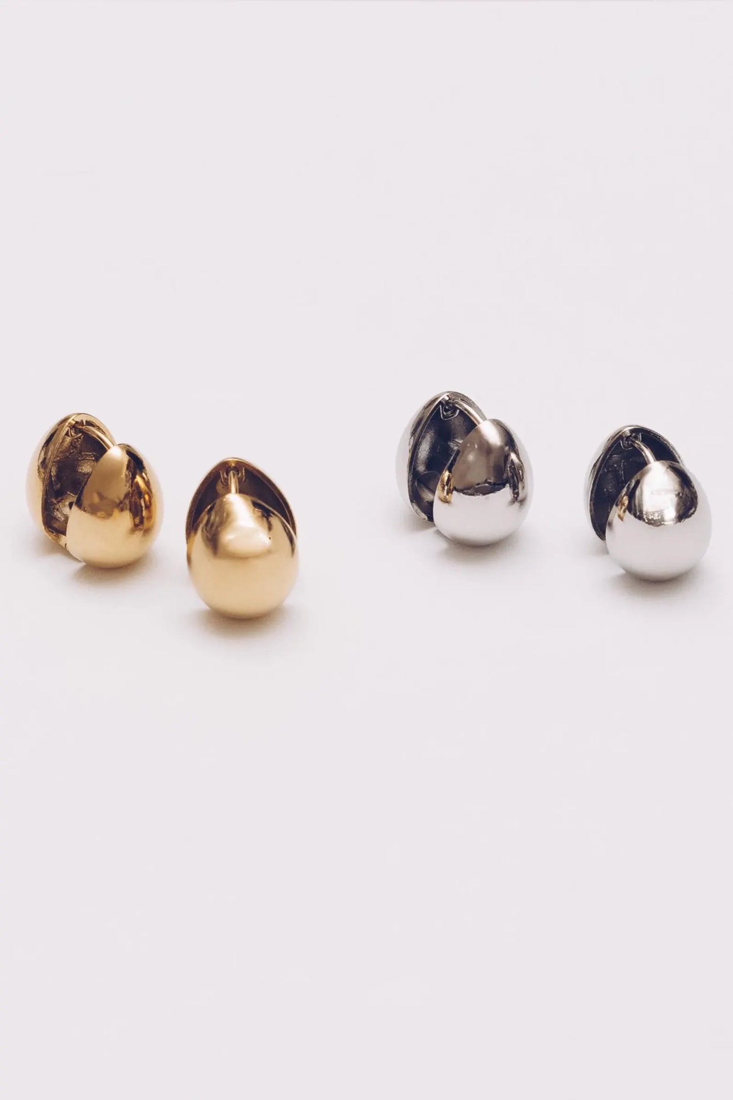 Teardrop Earrings | 15mm Gold Plated Huggies