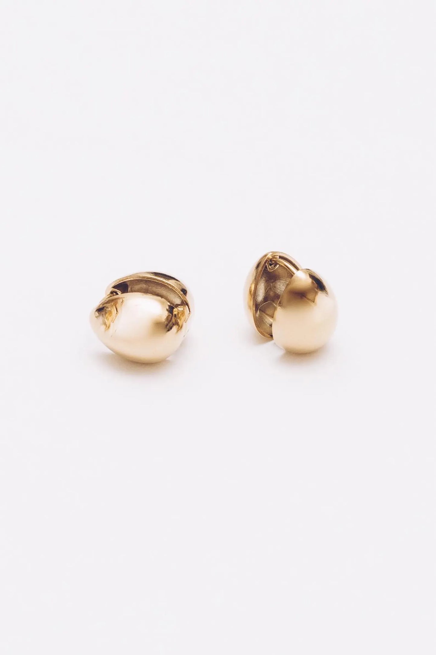 Teardrop Earrings | 15mm Gold Plated Huggies