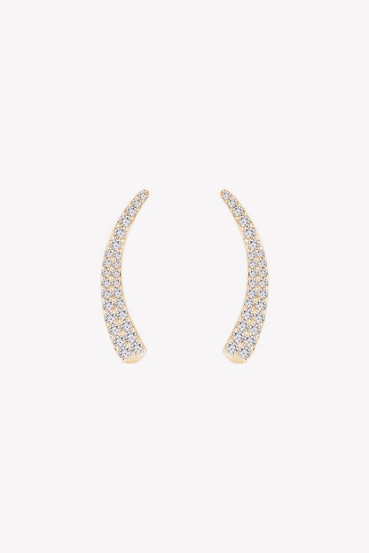 diamond ear climbers front view