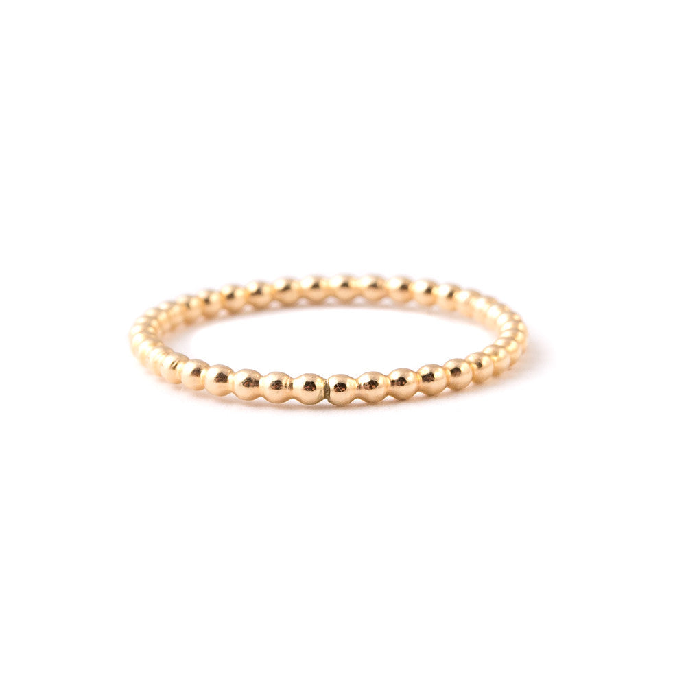 gold infinity stacking ring