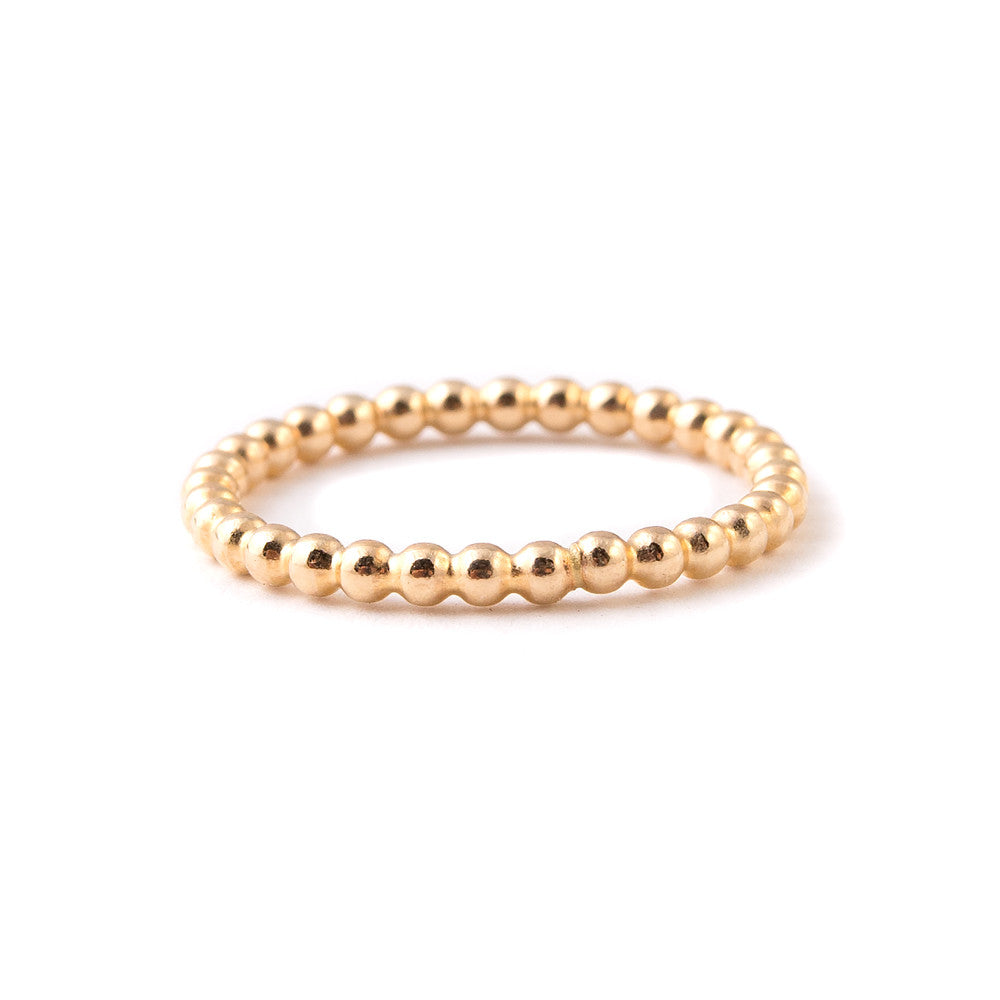 gold minimal stacking ring band