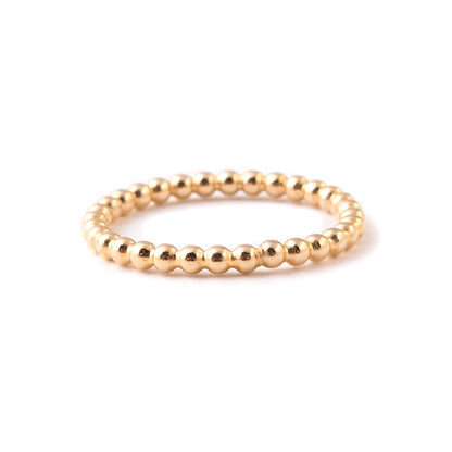 gold minimal stacking ring band