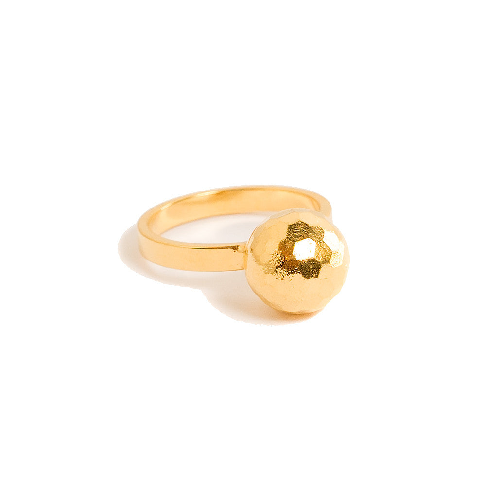 gold ball ring
