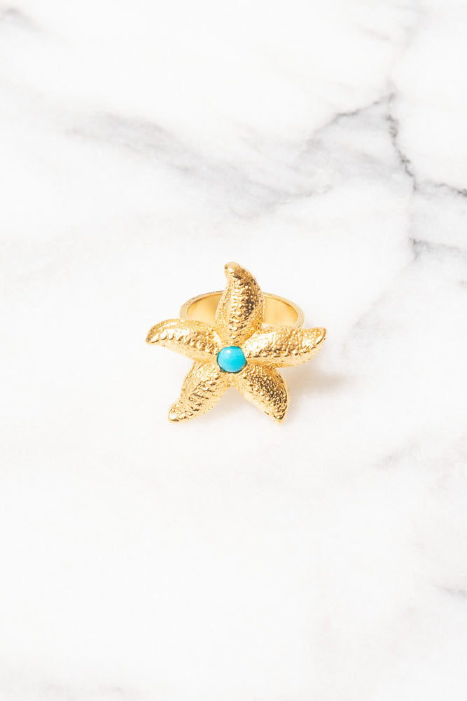 gold starfish tq ring