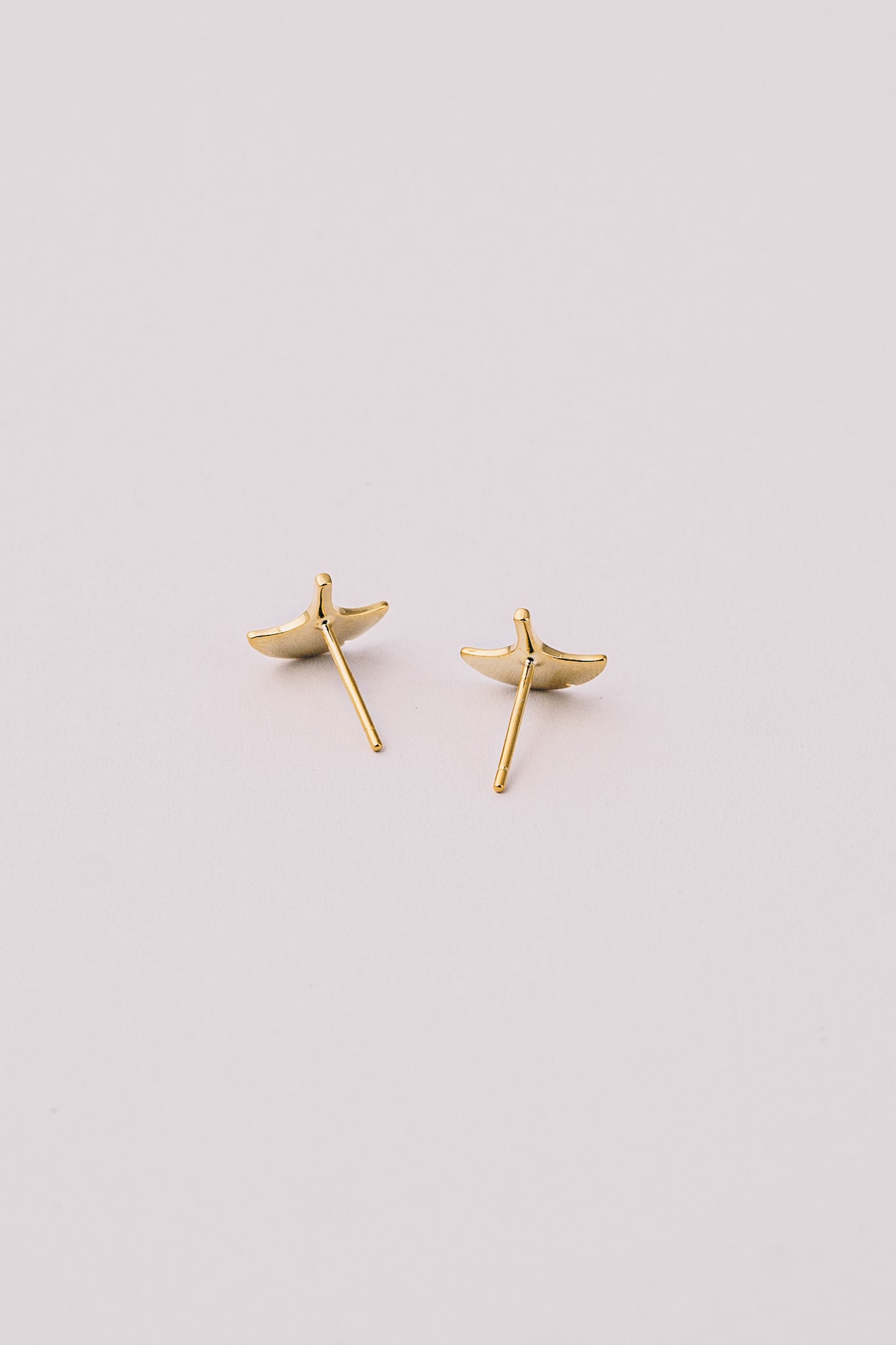 ginkgo earrings back view