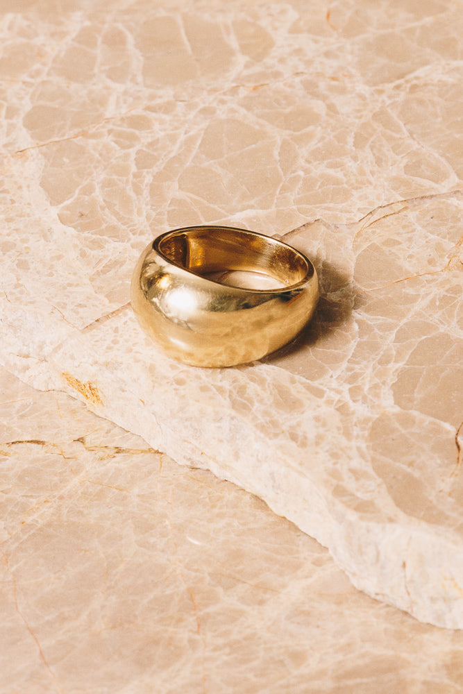 gold dome ring